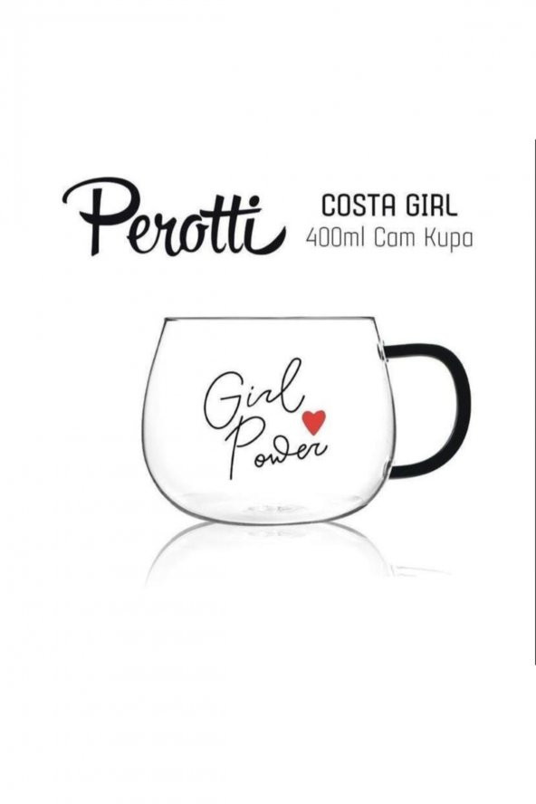 Perotti costa girl cam kuplu kupa - çay kahve fincanı 400 ml.sf-13770