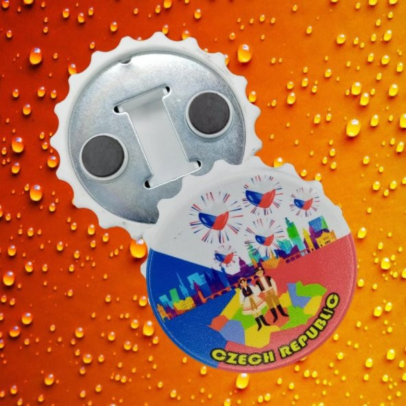 Çek Cumhuriyeti Temalı Magnet Kapak Açacak - Resim 2