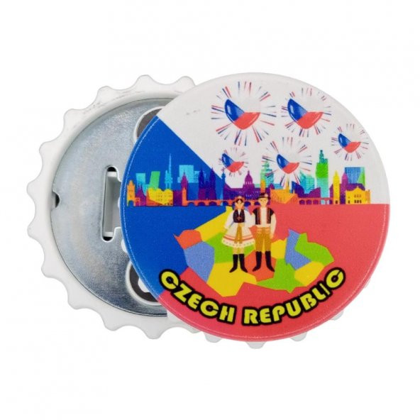 Çek Cumhuriyeti Temalı Magnet Kapak Açacak - Resim 3