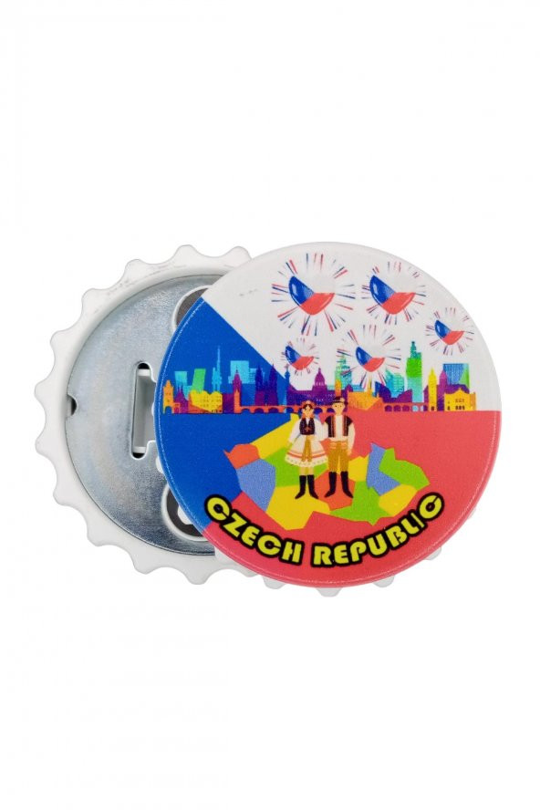 Çek Cumhuriyeti Temalı Magnet Kapak Açacak - Resim 6