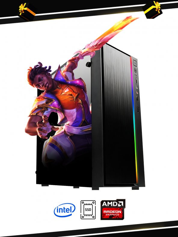 RAMTECH RG540 ASTRAL İ5 4570 16GB RAM 480GB SSD RX550 4GB OYUNCU BİLGİSAYARI - 4
