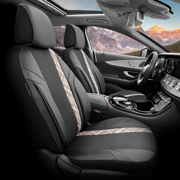 Otom Horizon Series Universal Oto Koltuk Kılıfı Füme-Siyah