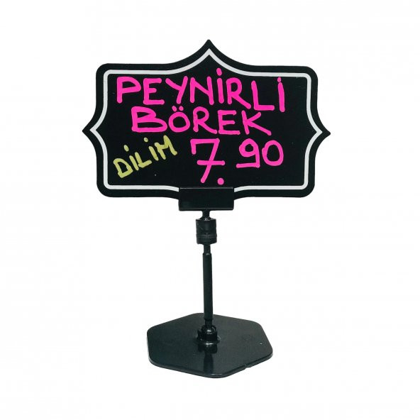 Kırtasiyeavm Ayaklı Etiket Tutucu ve Yıldız Şekilli Yaz/Sil Fiyat Etiketi 10'lu Paket - 2