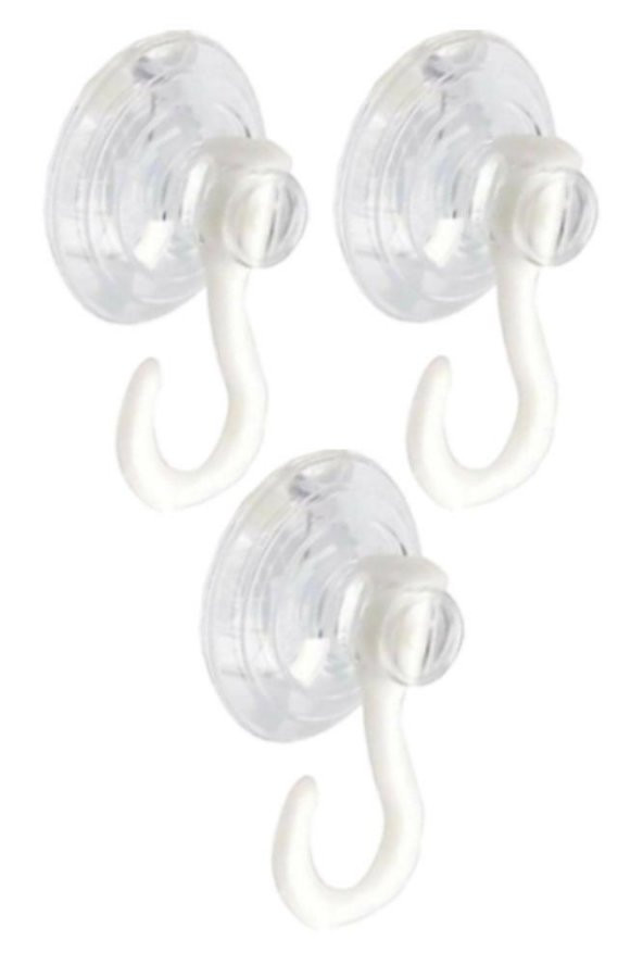 Askılı Vantuz Öpücük 4 Cm 3 Adet Büyük Kancalı Cam Vantuzu Öpücük Cam Askısı Pvc Vantuz Mutfak Banyo Pencere ve Kapı Camı Vantuzu