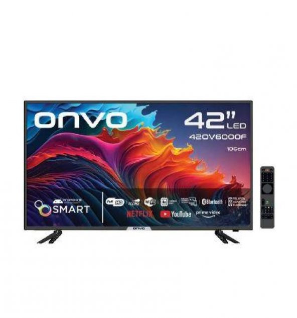 Onvo 42'' Full HD Android 13 Smart 106 Ekran LED TV 42OV6000F