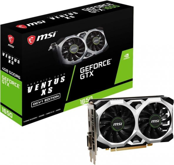 MSI GTX 1650 D6 Ventus XS OCV1 128 Bit GDDR6 4 GB Ekran Kartı - TEŞHİR