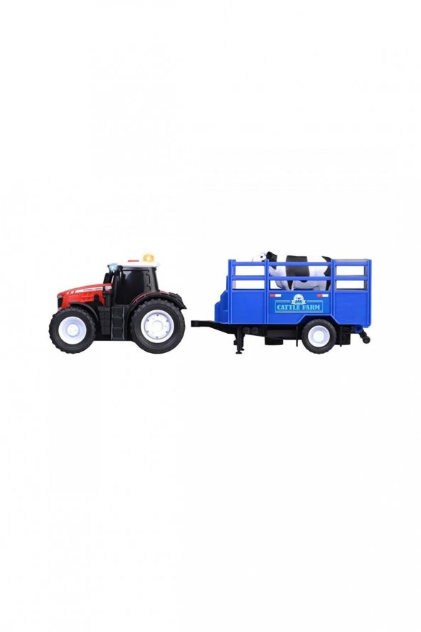 Dickie Massey Ferguson Animal Trailer Massey Ferguson Hayvan Taşıma Römorku - 4