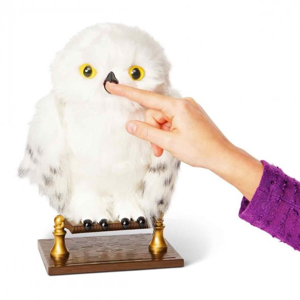 Harry Potter İnteraktif Büyüleyici Hedwig Baykuş Peluş Oyuncak 23 Cm - 3