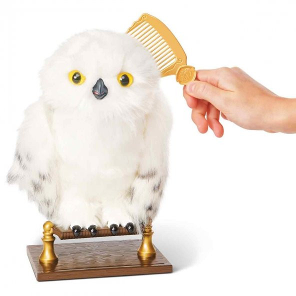 Harry Potter İnteraktif Büyüleyici Hedwig Baykuş Peluş Oyuncak 23 Cm - 4