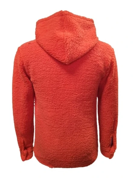 Yegua Y00791 Erkek Kapüşonlu Kuzu Peluş Hırka - 2