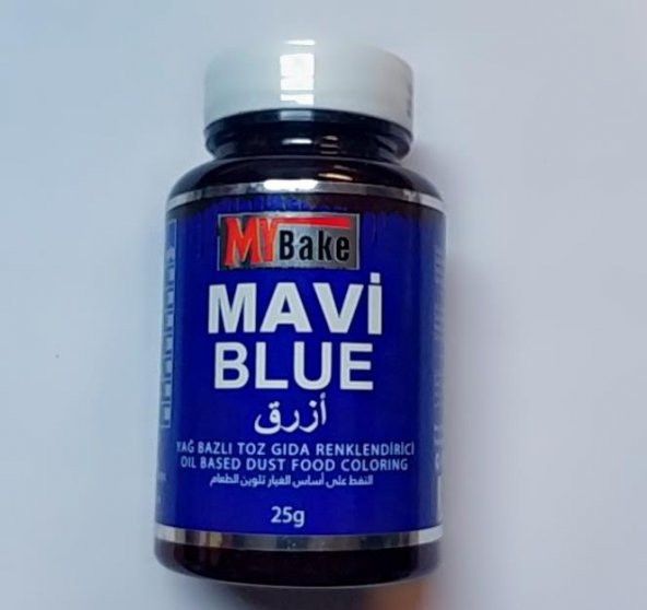 BOYA TOZ YAĞ BAZLI 25 GR MAVİ MY BAKE
