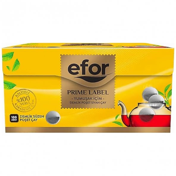 Efor Prime Label 3.2 gr 100lü Demlik Poşet Çay