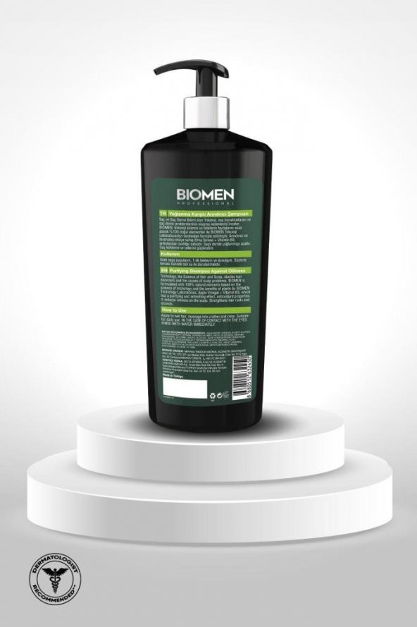 Biomen Professional Elma Sirkesi&vitamin B3 Yağlanma Karşıtı Arındırıcı Şampuan 1000 ml X 2 ADET