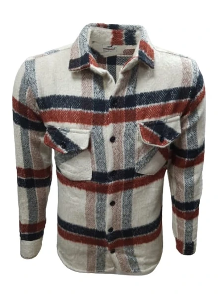 Yegua Y00806 Erkek Ekose Kareli Peluş Gömlek - Resim 3