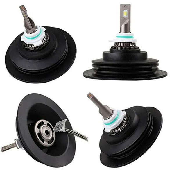 2Adet Araç FarToz Lastiği H4-H7-H1-H11-9005-H3 Led Zenon ŞimşekEtkili xenon Led Far Kapağı - 2