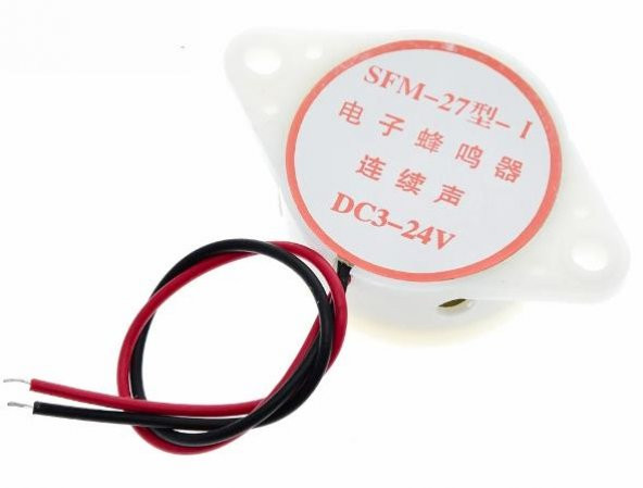 Yüksek Desibel Buzzer 3-24 V Sfm-27-1 - 2