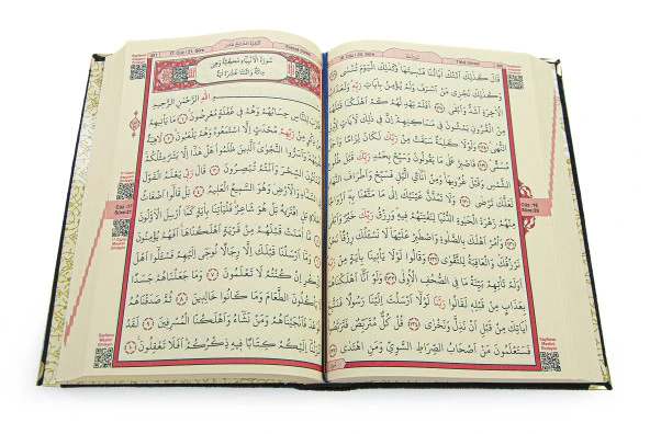 Sandıklı Damat Bohçasına Uygun Kuranı Kerim Seti Çeyizlik Seccade Seti Siyah - Resim 8