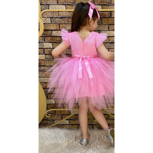 MODAVALS SİMLİ TÜTÜLÜ KIZ ÇOCUK ABİYE - 9