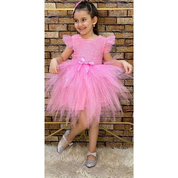 MODAVALS SİMLİ TÜTÜLÜ KIZ ÇOCUK ABİYE - 8