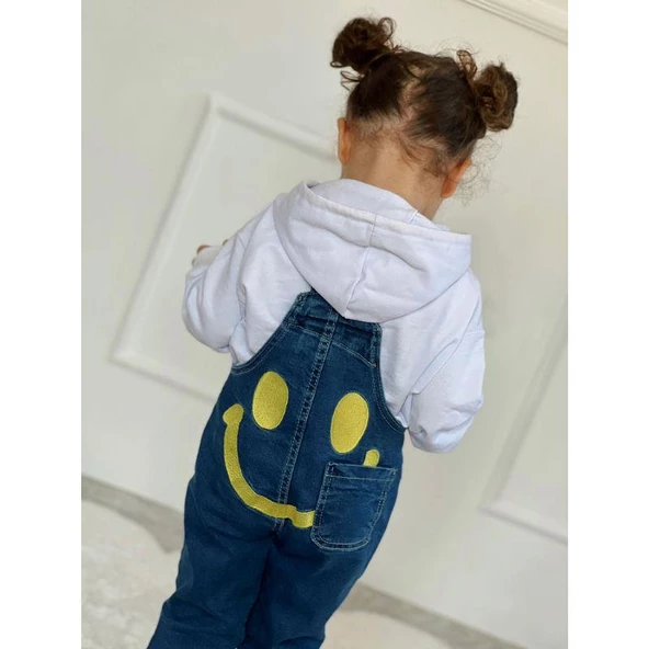 MODAVALS GÜLÜCÜK NAKIŞLI KARDEŞ KOMBİN TULUM & SWEAT SET - SARI - 8