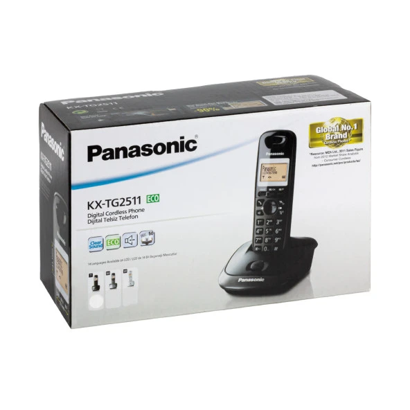 Panasonic KX-TG2511 Siyah Dect Telsiz Telefon - 6