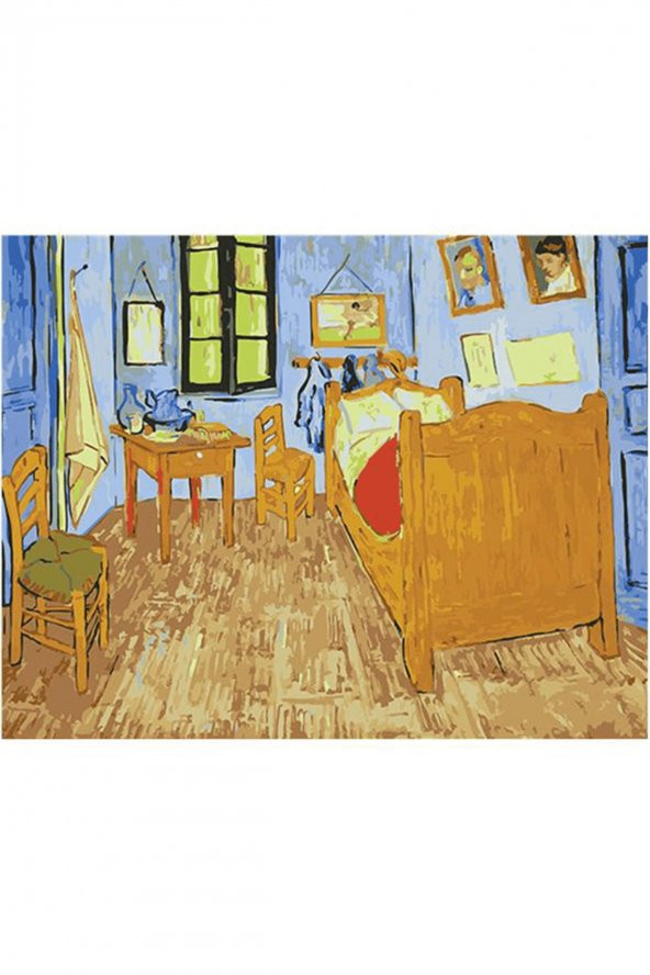 wombhobby Van Gogh Yatak Odası Sayılarla Boyama Seti 40x50 cm