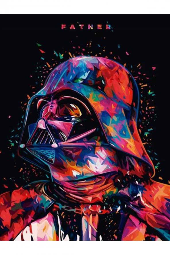 wombhobby Starwars Darth Vader Sayılarla Boyama Seti 40 x 50 cm