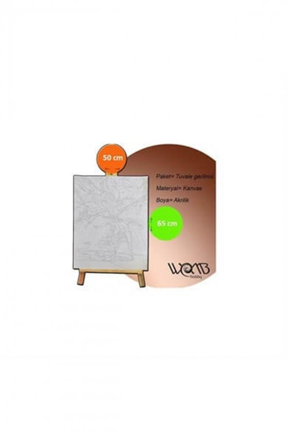 wombhobby Joker 2 Sayılarla Boyama Seti 50x65 Cm (tuvale Gerili) - 2