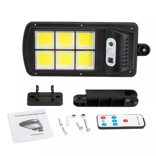 POWERMASTER W756-6 HAREKET SENSÖRLÜ 3 MODLU UZAKTAN KUMANDALI 6 COB LEDLİ SOLAR LAMBA - 3