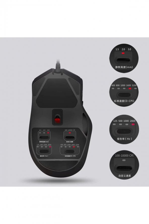 A4 Tech Bloody X5 Pro S.Black 16.000 Cpi Optik, Esports Rgb-X Serisi Gaming (Oyuncu) Mouse, Siyah - 3