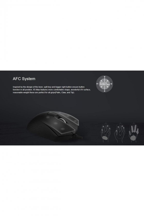 A4 Tech Bloody X5 Pro S.Black 16.000 Cpi Optik, Esports Rgb-X Serisi Gaming (Oyuncu) Mouse, Siyah - 5