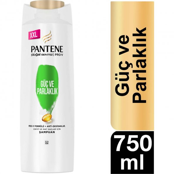 Pantene Şampuan Güç ve Parlaklık 750 ml