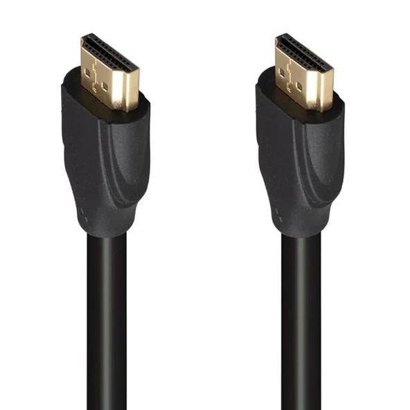 Fully G-507K Plastik Düz Siyah 25 Metre Gold Poşetli Hdmi Kablo - 2