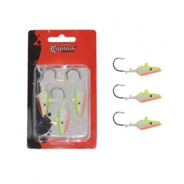 Captain 6457 Jig head Ultimate Sardine 3 lü Paket 15gr Color:1 - 1