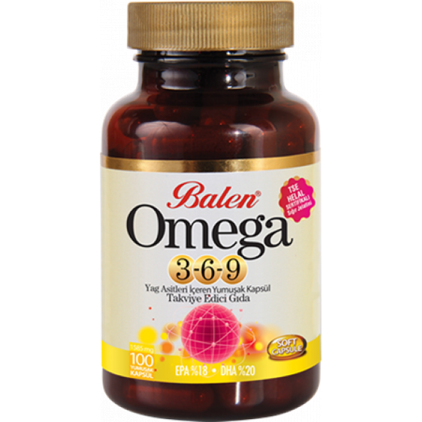 Balen Omega 3-6-9 Kapsülü 1585 Mg x 100 Yumuşak Kapsül