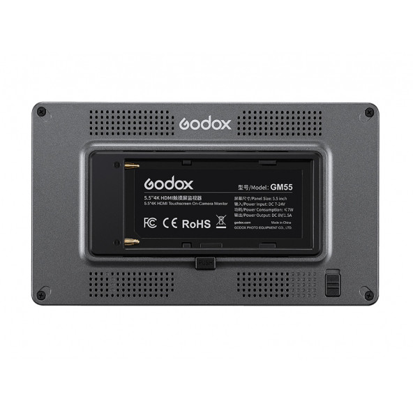 Godox GM55 5.5" 4K HDMI Kamera Üstü Dokunmatik Monitör