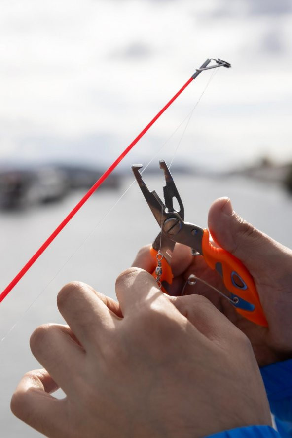 Exent Çelik uçlu balıkçı pensesi-karabina askılı - Resim 4