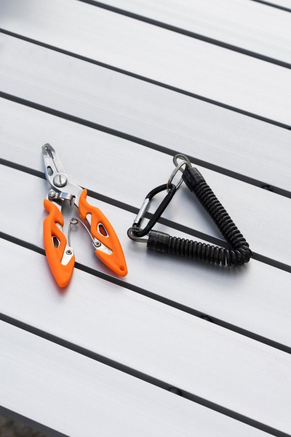 Exent Çelik uçlu balıkçı pensesi-karabina askılı - Resim 5