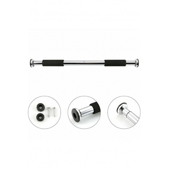 Koridor Kapı Barfiksi Barfix Aleti Çubuğu Çekme Barı 60-100 cm Demiri Bar A91 (OD-02) - 3