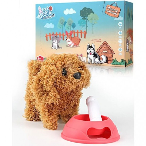Mega Sesli ve Hareketli Kahverengi Yavru Köpek - 4