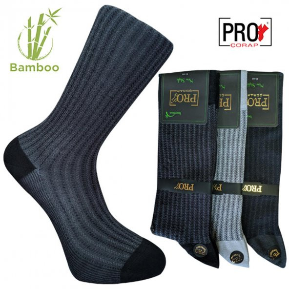 17101-3 Gence Bambu Erkek Çorabı No: 41-44