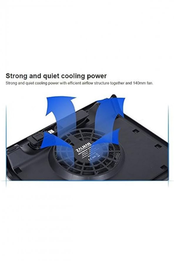 Zalman Zm-nc2 Zalman Zm-nc2 Dizüstü Bilgisayar Soğutma Cihazı, Siyah Siyah - 5