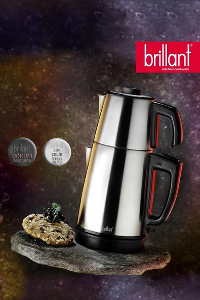 Brillant Cs-5943 Inox Matte Black 30 Bardaklık 2200 Watt Çay Makinesi - 3