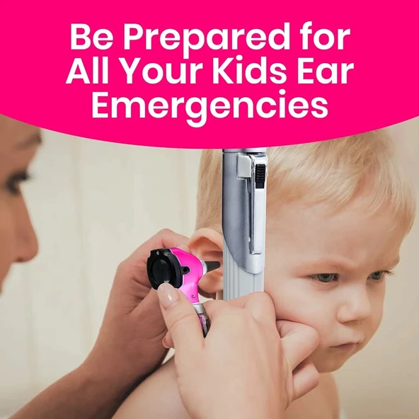 Zyrev ZetaLife Otoskop - Işıklı Kulak Enfeksiyonu Dedektörü - Pembe - 3