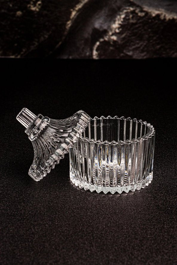 Cam Şekerlik Mini Lokumluk İkramlık Drajelik