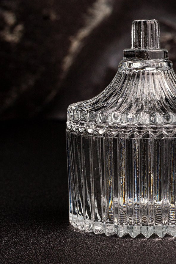 Cam Şekerlik Mini Lokumluk İkramlık Drajelik - 4