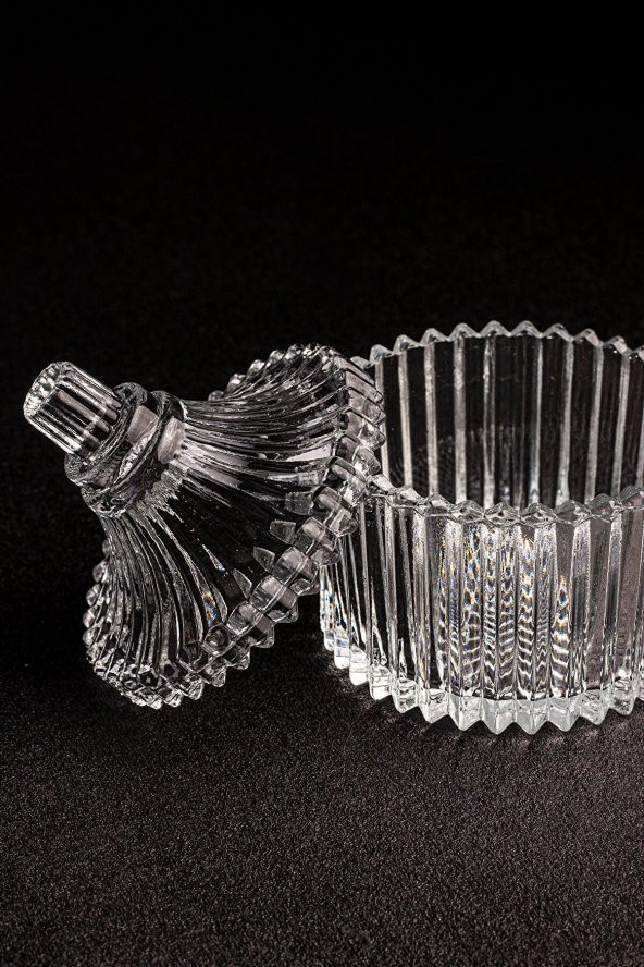 Cam Şekerlik Mini Lokumluk İkramlık Drajelik - 5