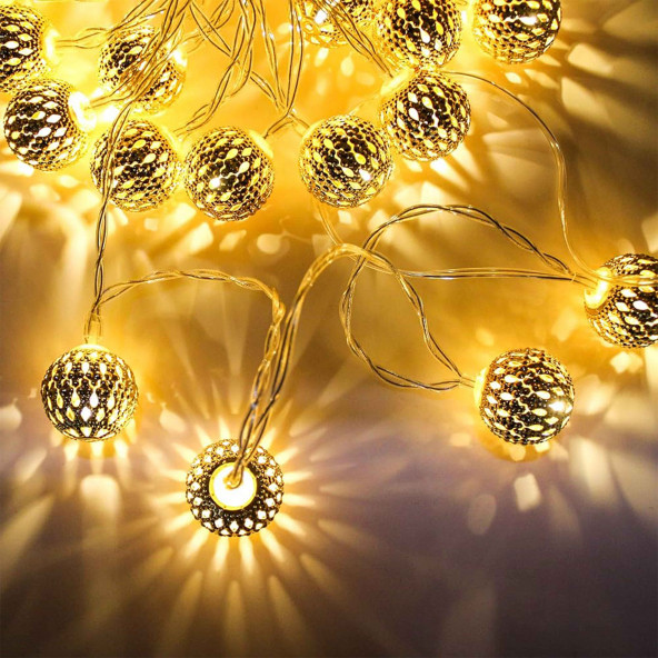 Metal LED Küre Işık Zinciri