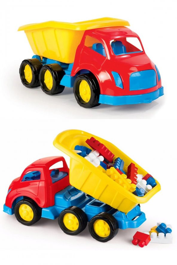 Dolu 7202 Bloklu Maxi Kamyon ve Jumblocks 50 Parça Bloklu Kamyon - 2