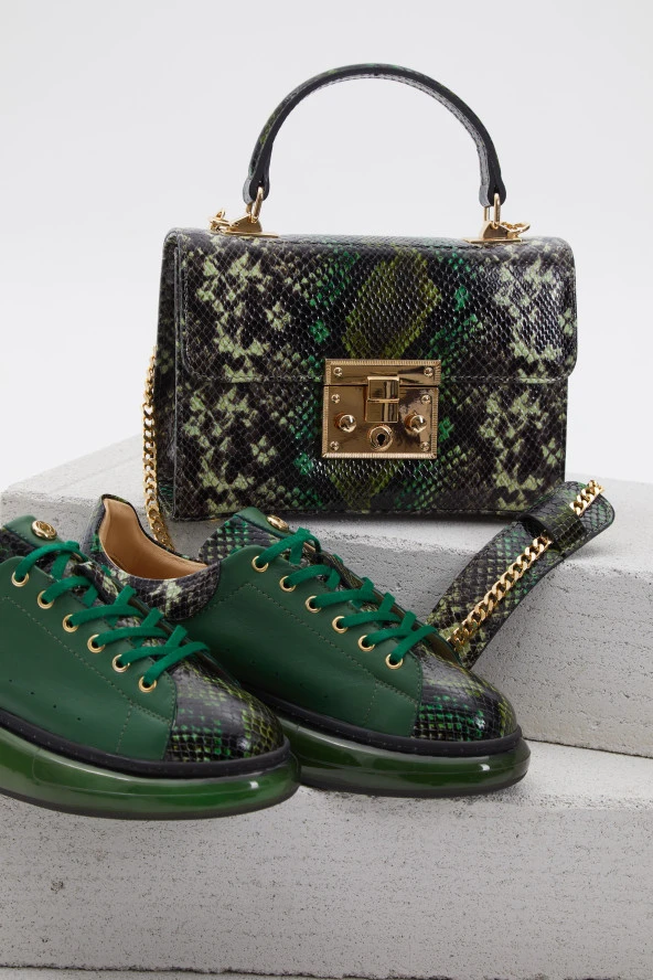 Duygushoesbag Hakiki Deri Özel Tasarım Sneakers - 6